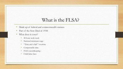 fair labor standards act