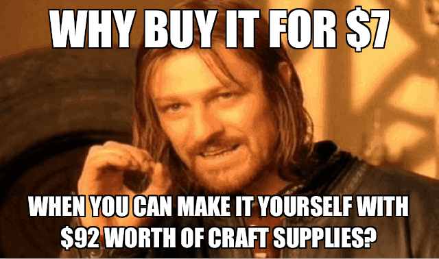 reasons why people buy gifts and not make them