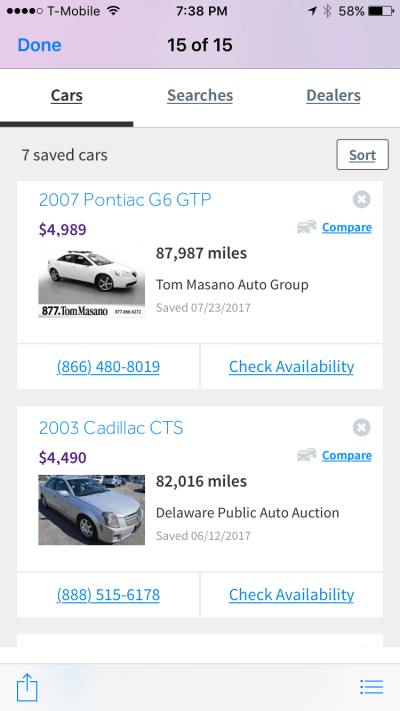 car shopping for teen with cars.com