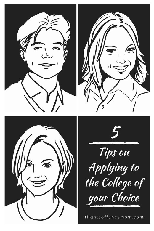 tips on applying to the college of your choice